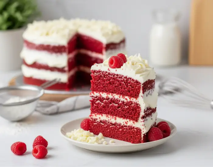 Eggless Red Velvet Cake Recipe